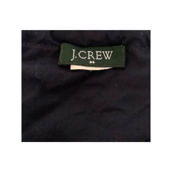 J. Crew Ruffled Sleeveless Navy Dress- S/M - Picture 3 of 7